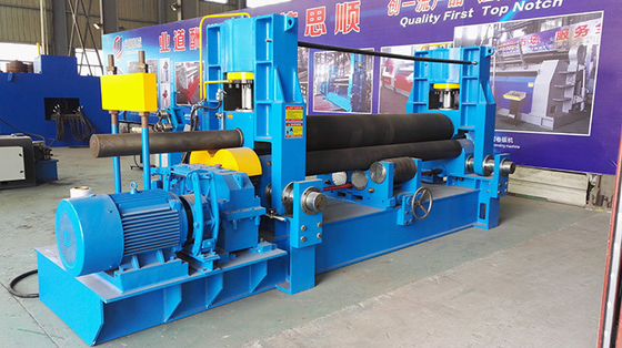 Hydraulic CNC Sheet Metal Rolling Machine 3 Rollers Upper Roller Universal